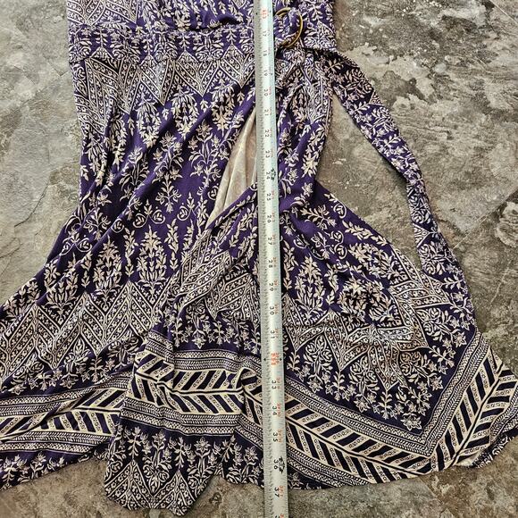 Tory Burch Womens Party Wrap Floral Sleeveless Silk Dress Size S - Picture 4 of 6